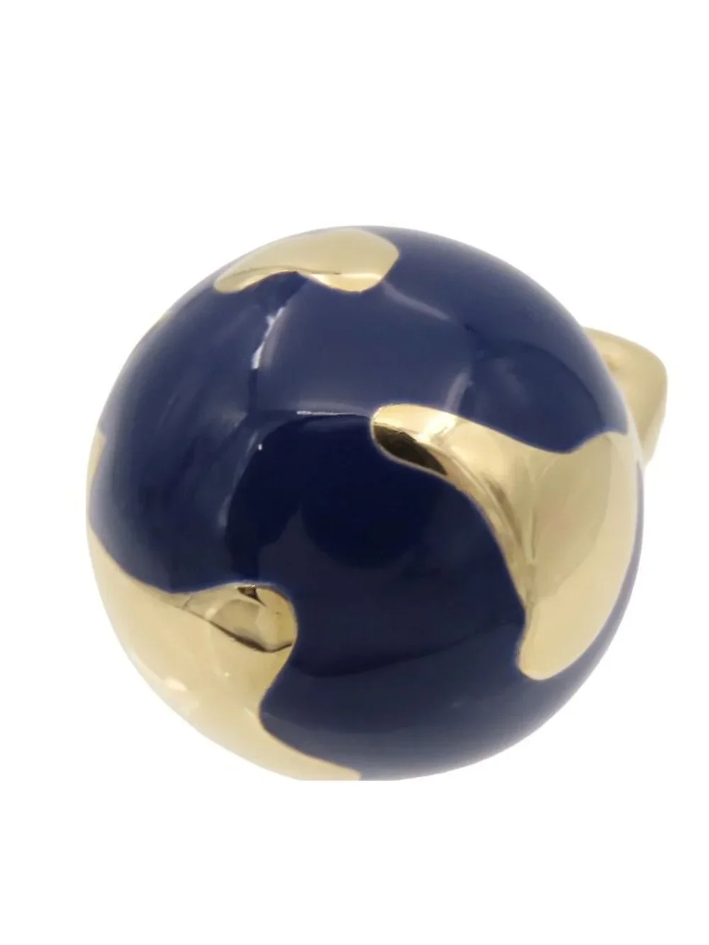 Louis Vuitton Globe Charm Yellow Gold Blue 18K Enamel Diamond Earth
